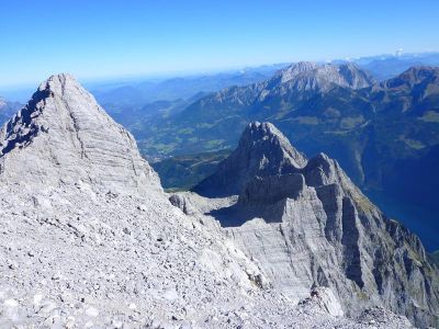 027-Blick auf Mittelspitze und Watzmannfrau